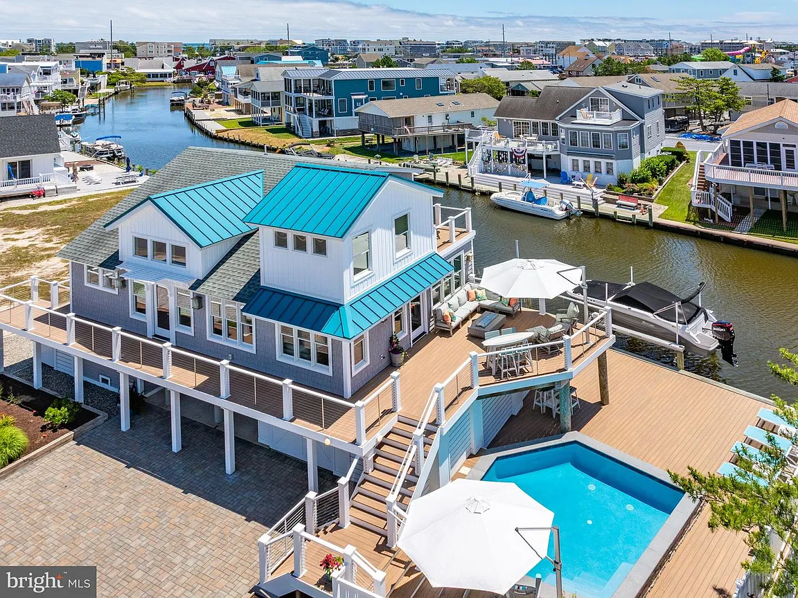 Bay Frontage, a Private Pool, and a Two-Block Walk to the Beach in Fenwick Island