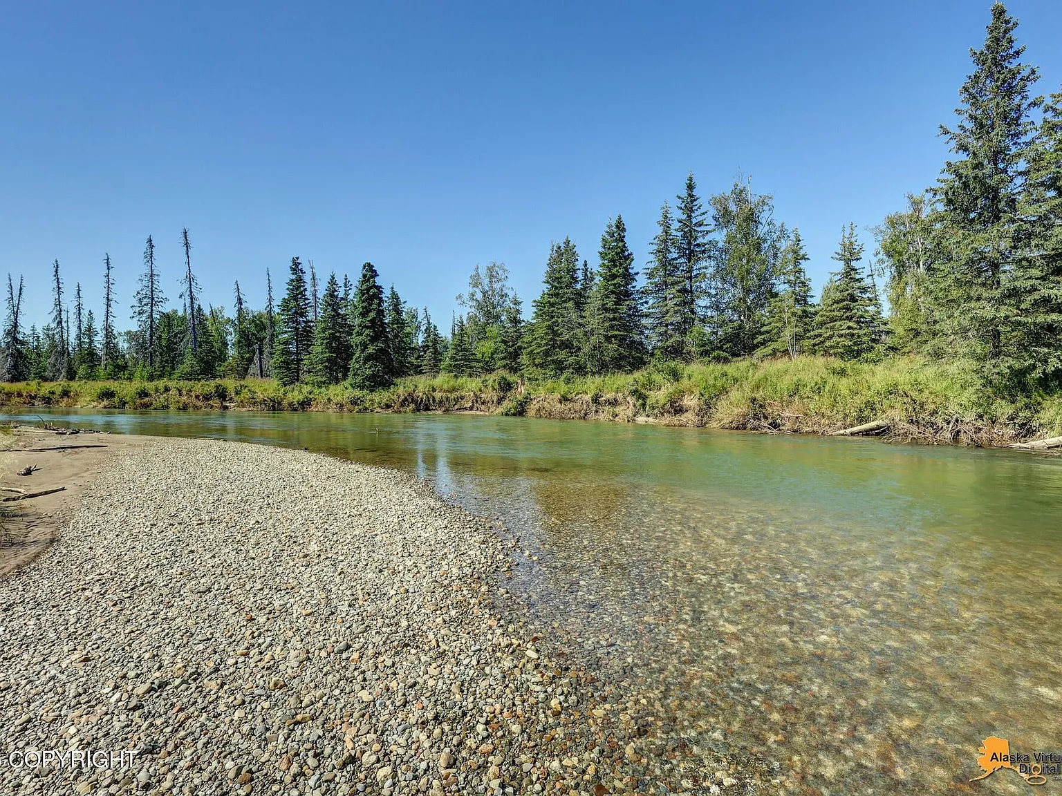 A Fully Furnished Cabin on 400 Feet of Alaska River Frontage