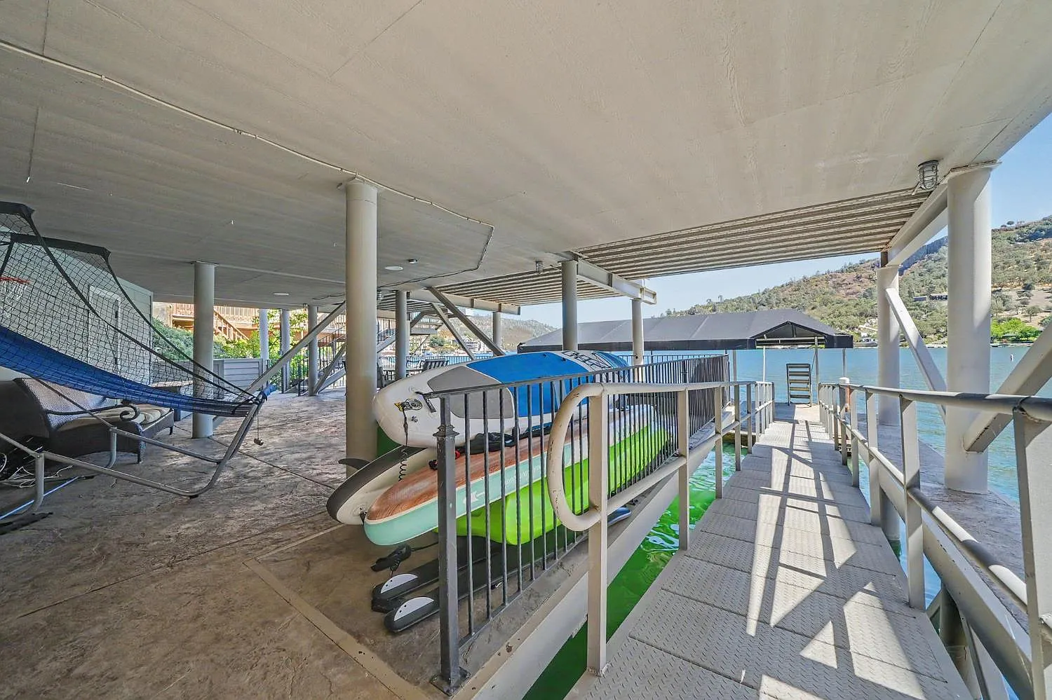 A Boat Dock, Lift, and Two Jet Ski Ports on Lake Tulloch