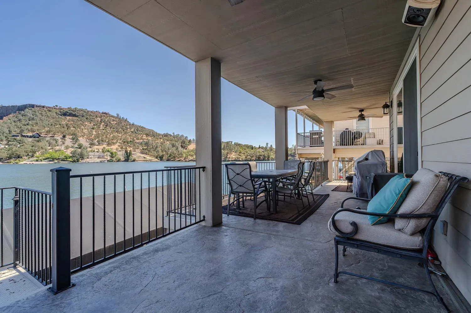 A Boat Dock, Lift, and Two Jet Ski Ports on Lake Tulloch