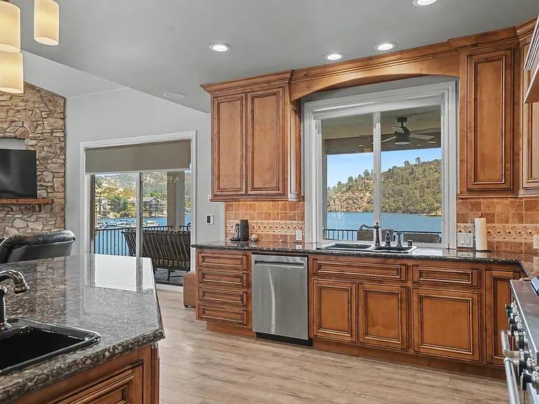 A Boat Dock, Lift, and Two Jet Ski Ports on Lake Tulloch