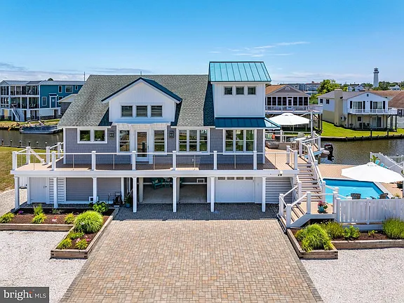 Bay Frontage, a Private Pool, and a Two-Block Walk to the Beach in Fenwick Island