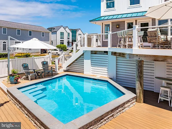 Bay Frontage, a Private Pool, and a Two-Block Walk to the Beach in Fenwick Island