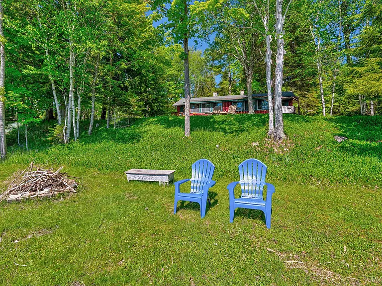 Log Cabin with 400 Feet of Frontage on South Manistique Lake