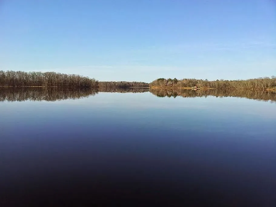 A Stone Fireplace and 600 Feet of Sibley Lake Shoreline