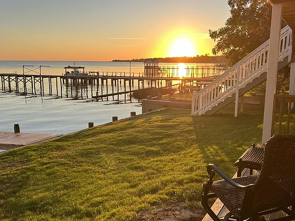 West-Facing Sunsets on the Albemarle Sound in the Outer Banks