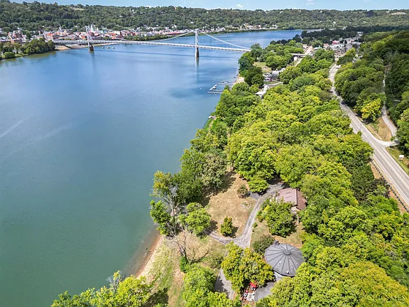Walls of Windows on the Ohio River — Plus 4.59 Acres Across the Street