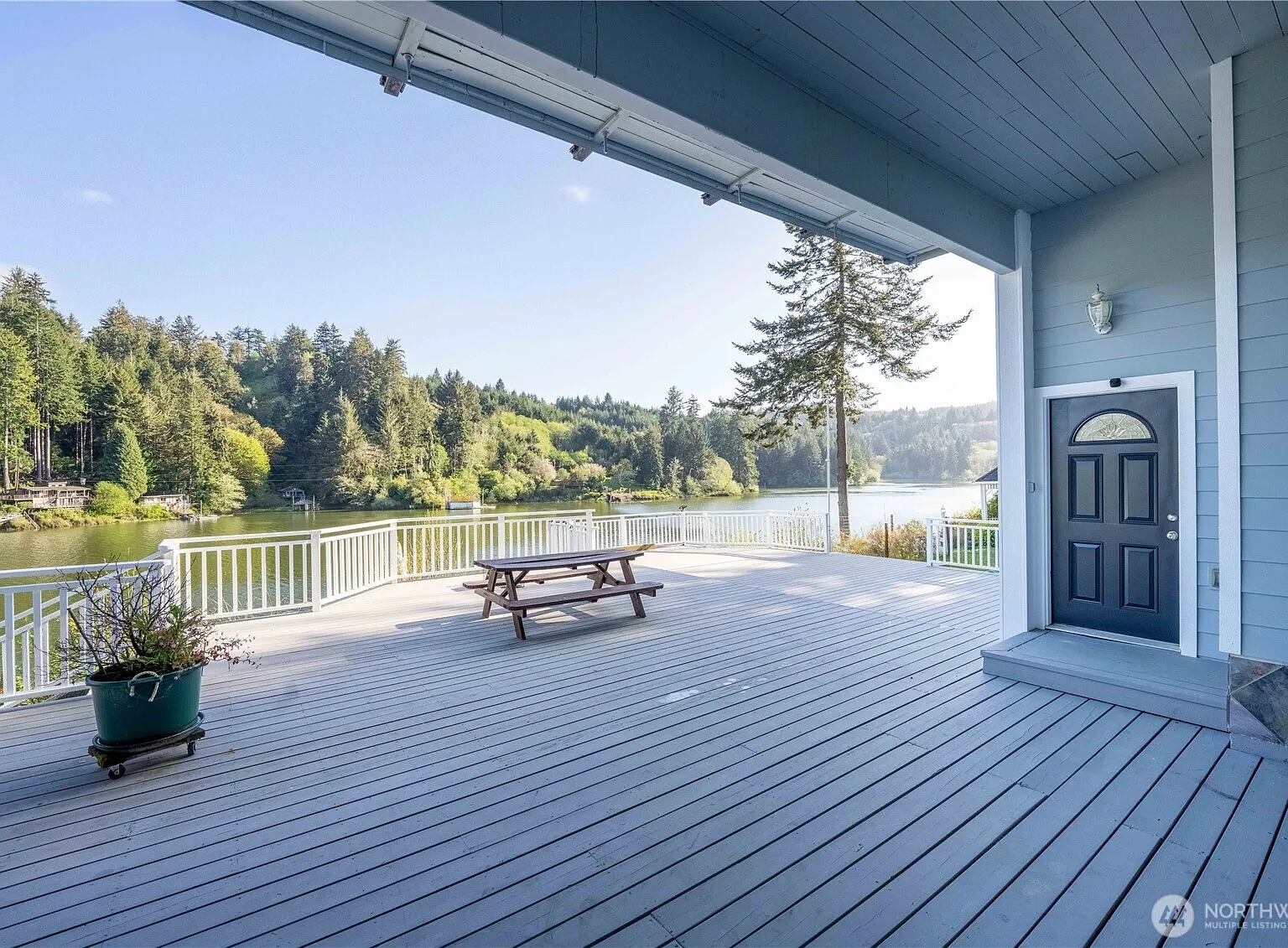 The Tenmile Lake Estate with Its Own Boat Slip and Guest Cabin