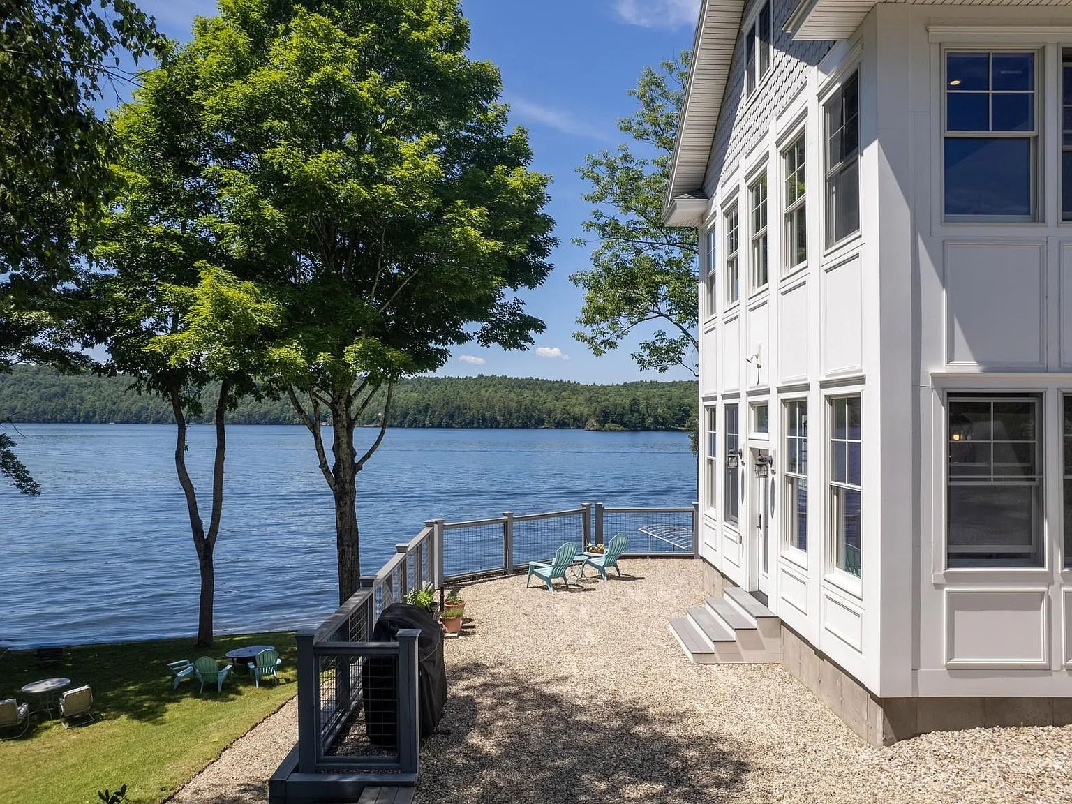 Walls of Glass and Two Docks on Lake Bomoseen