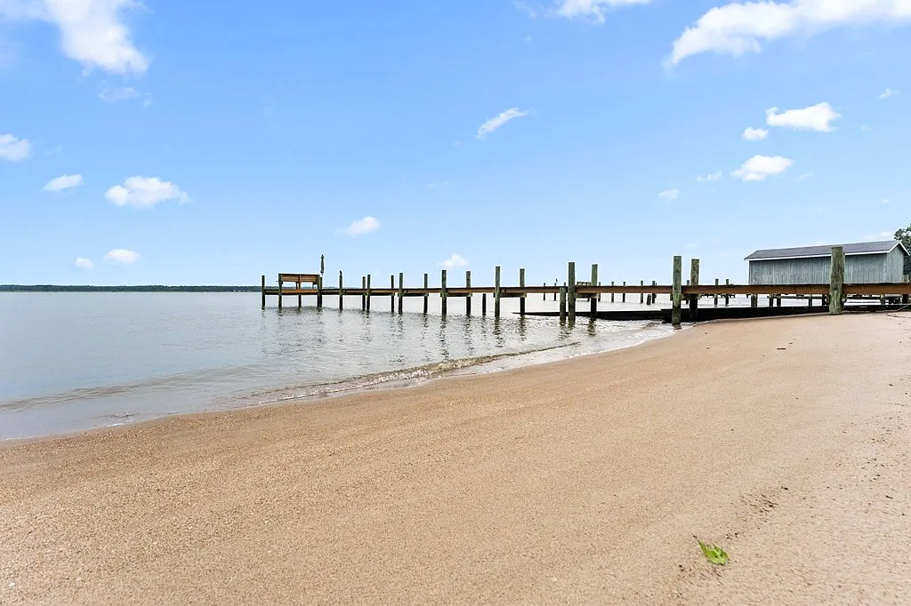 A Private Pier on the Rappahannock River in the Northern Neck