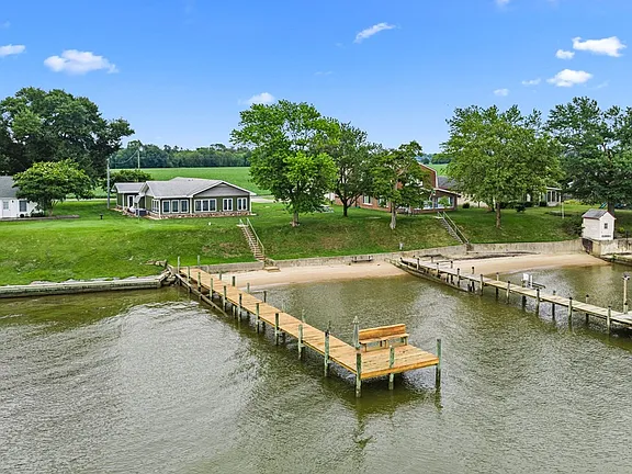A Private Pier on the Rappahannock River in the Northern Neck