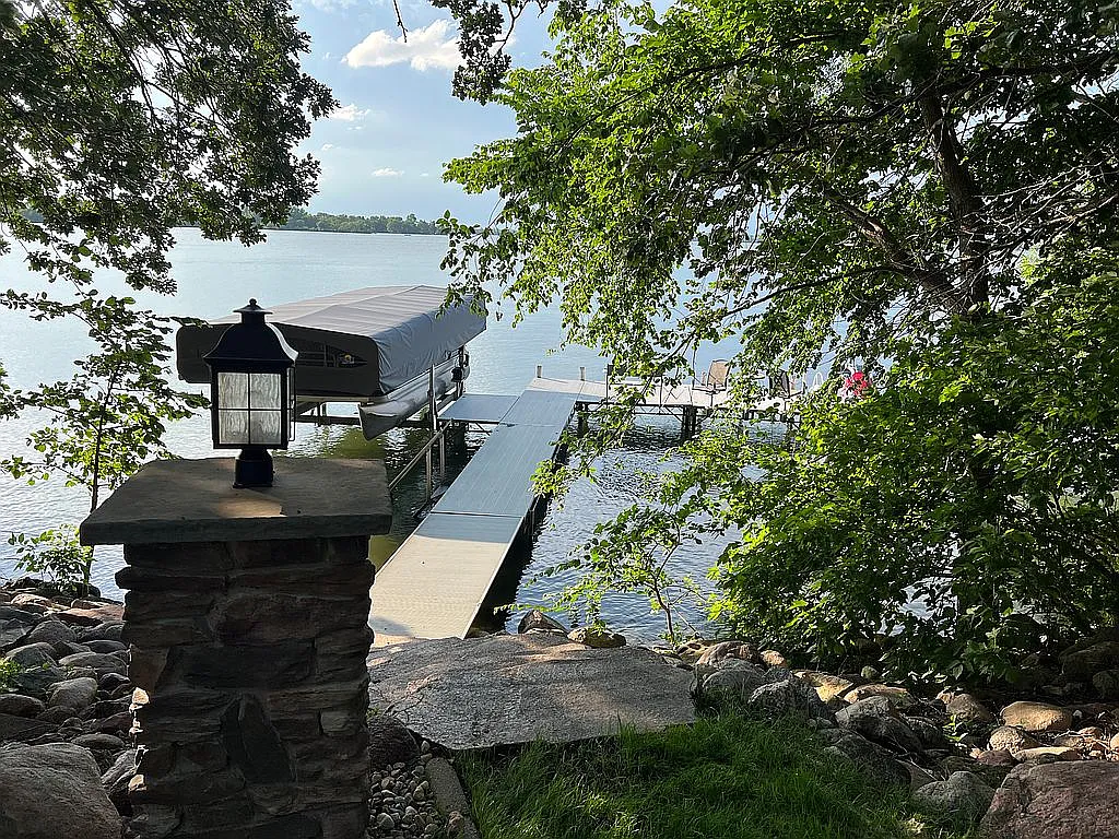 A Protected Bay on Lake Sarah, Built for Walleye Fishing
