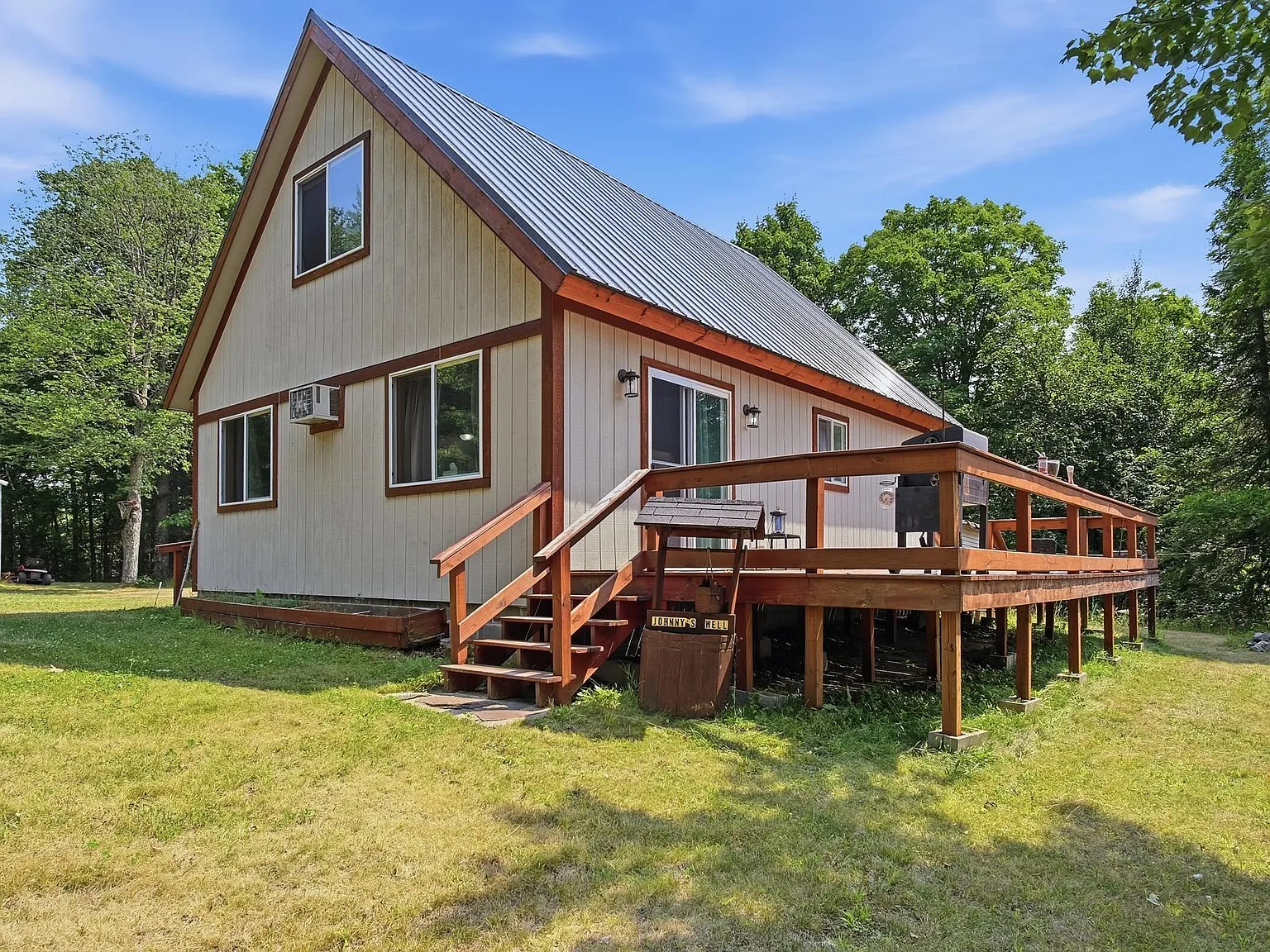 A Finished Main Level and an Unfinished Upstairs on 570 Feet of Eureka Lake